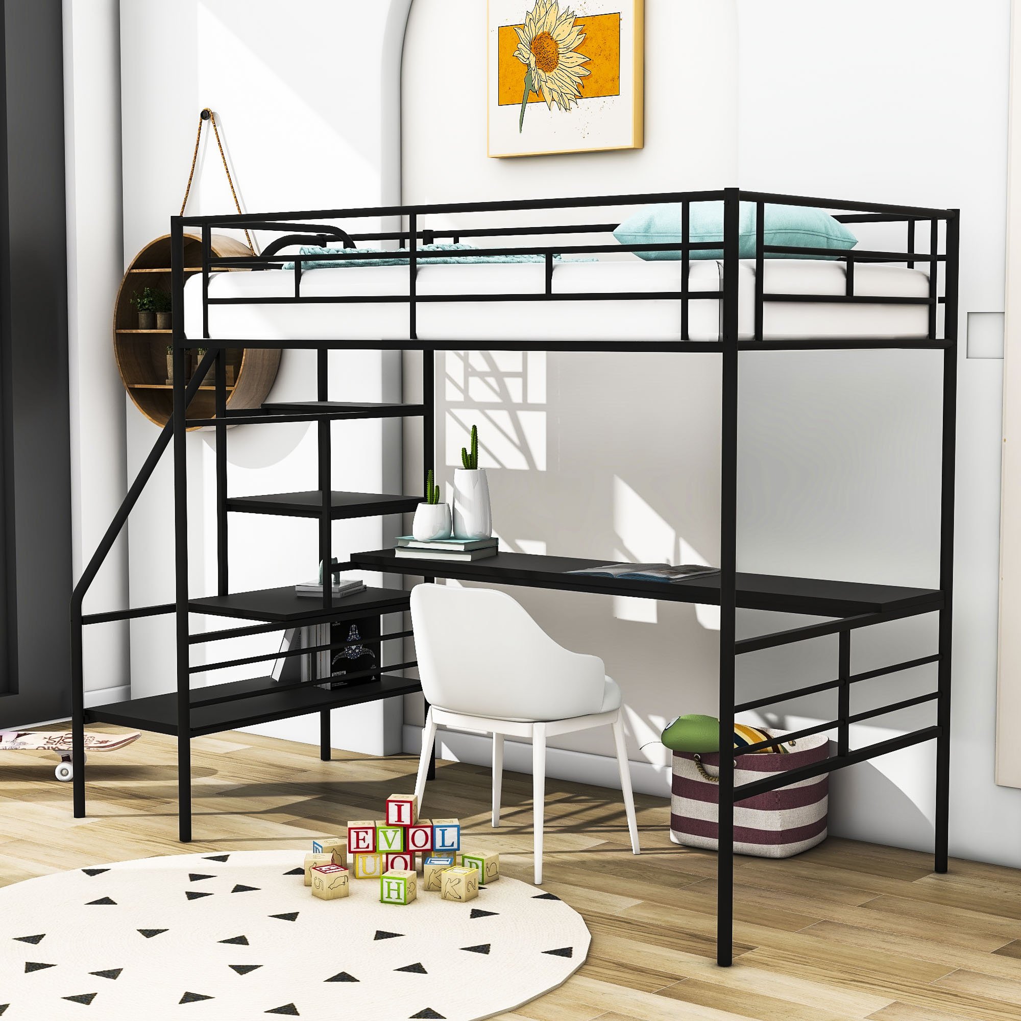 Mason Marbles Ketter Twin Loft Bed with Built in Desk by Mason Marbles Wayfair